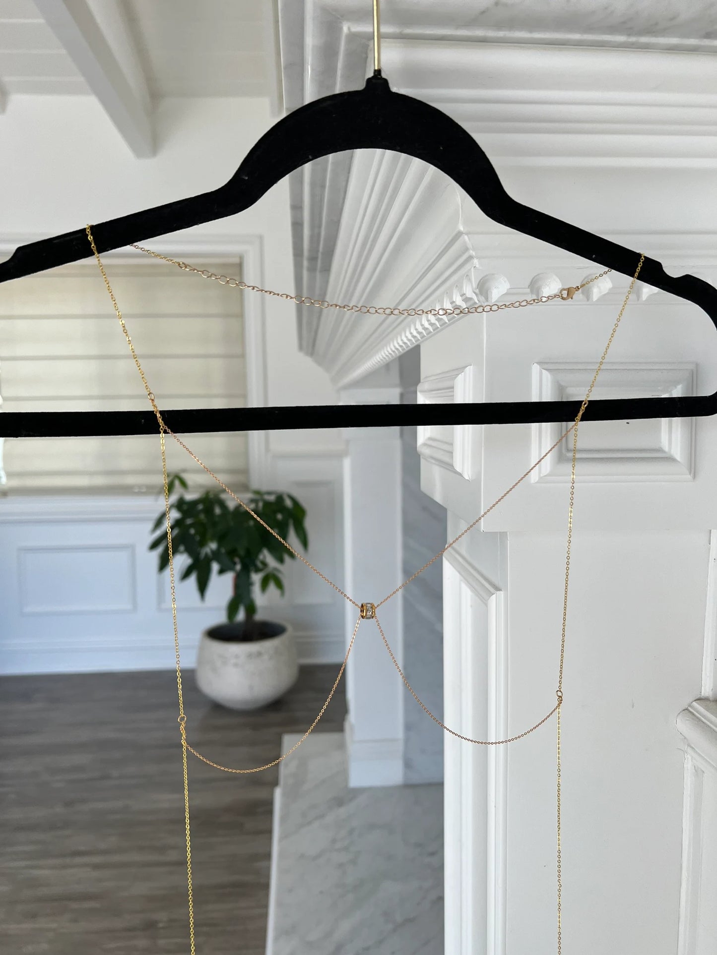 CUBIC ZIRCONIA BODY CHAIN