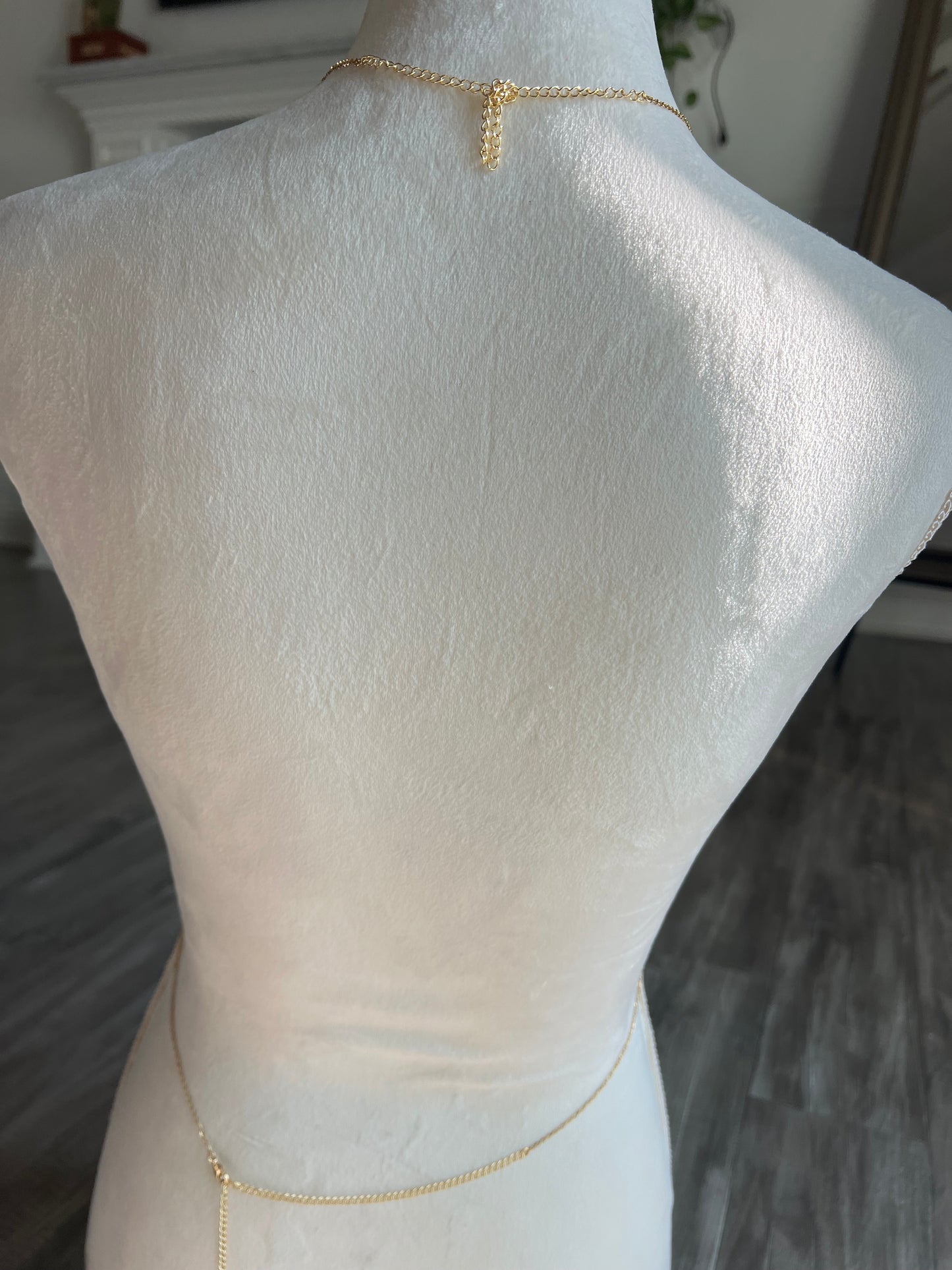 CUBIC ZIRCONIA BODY CHAIN