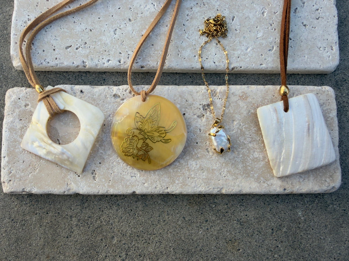 Coastal necklace | Shell Necklace | pearl necklace