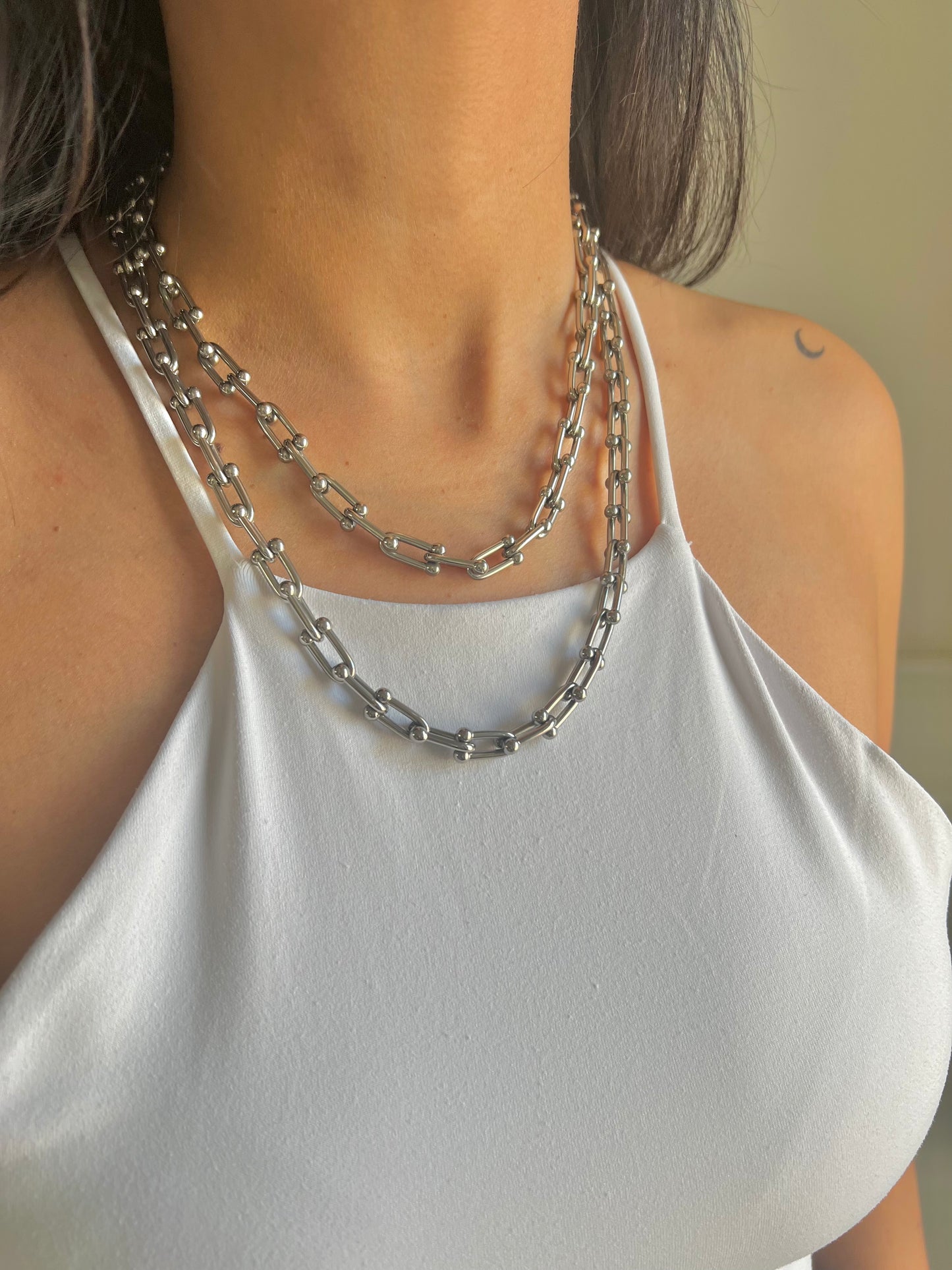 Stainless Steel U Chain Necklace