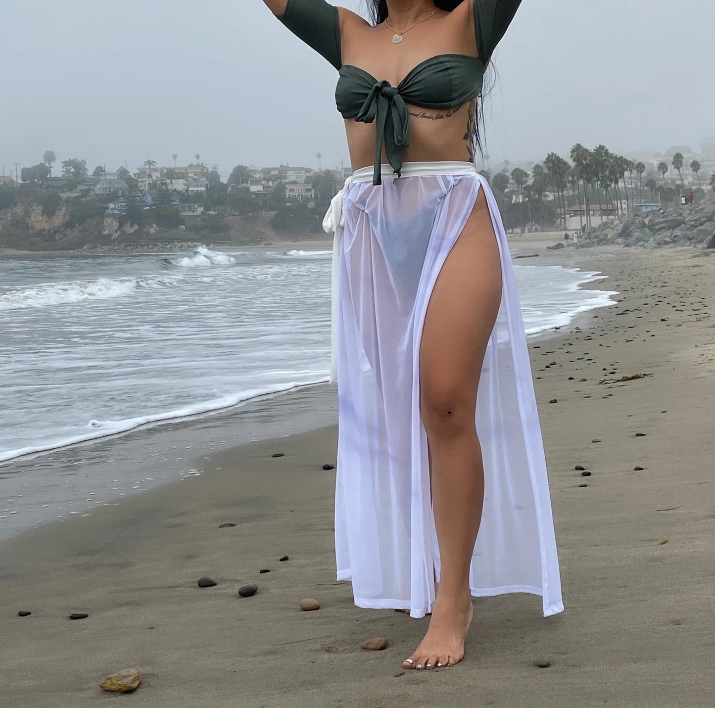 MAXI SIDE SLITS COVER UP SKIRT