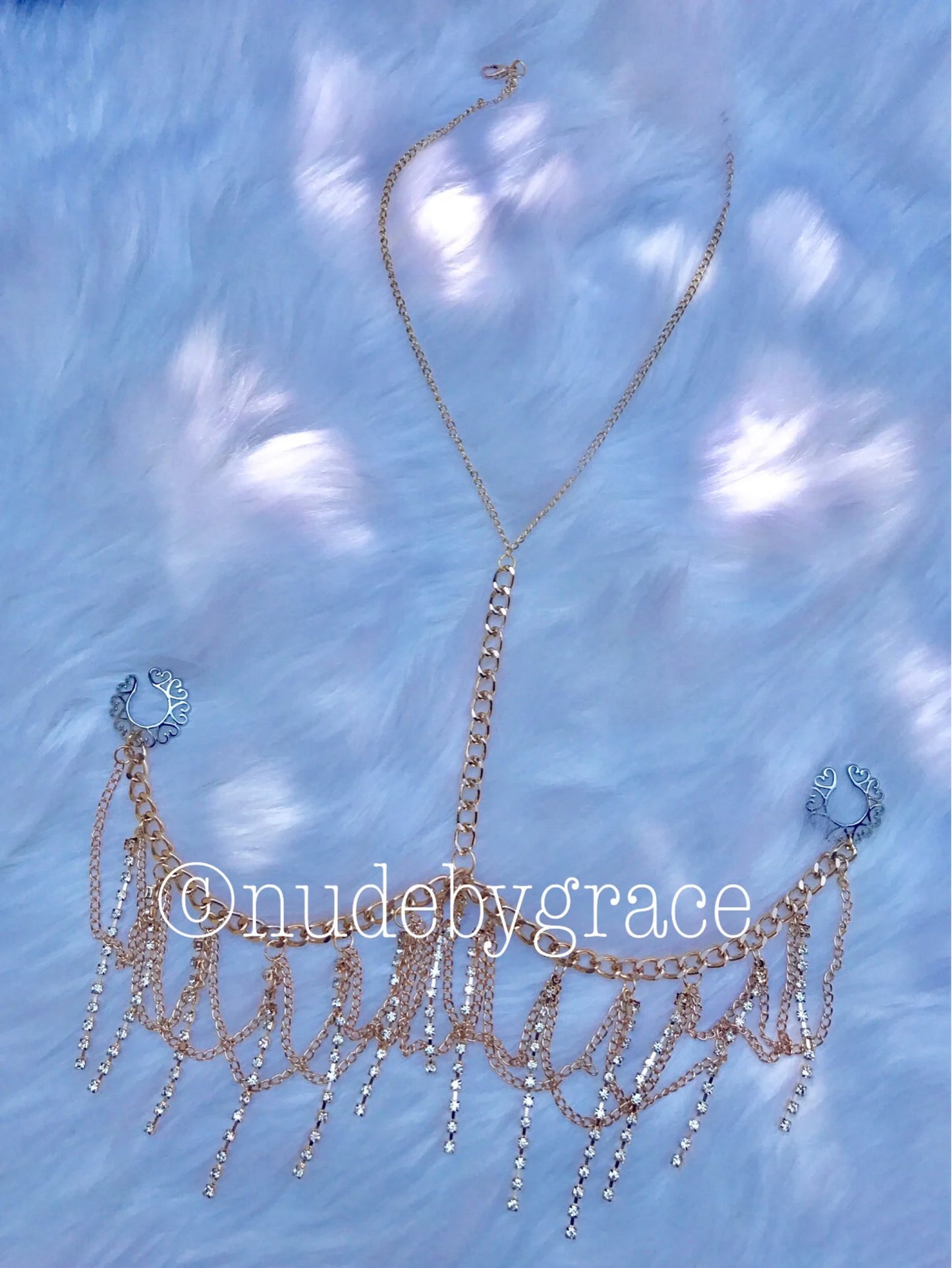 NON PIERCED CRYSTAL BRALETTE