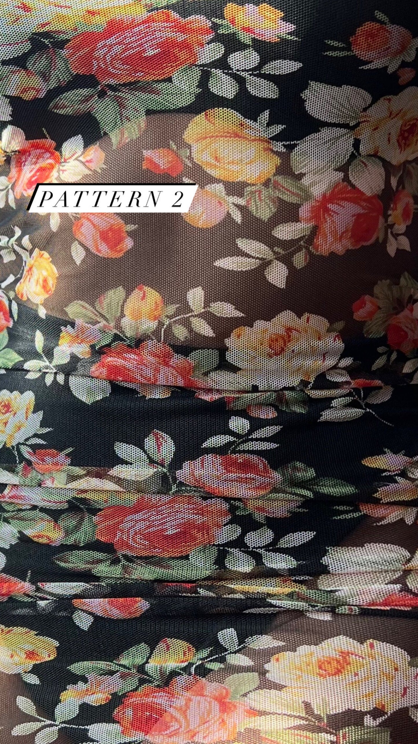 FLORAL SHEER MESH DRESS | COVER UP
