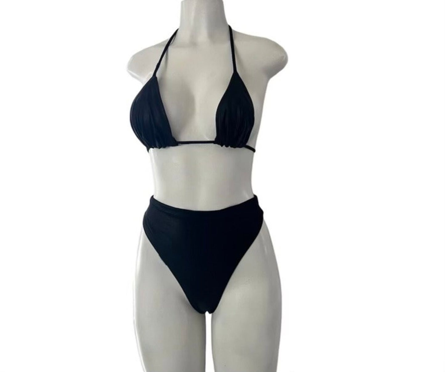 FAUX LEATHER BIKINI SET
