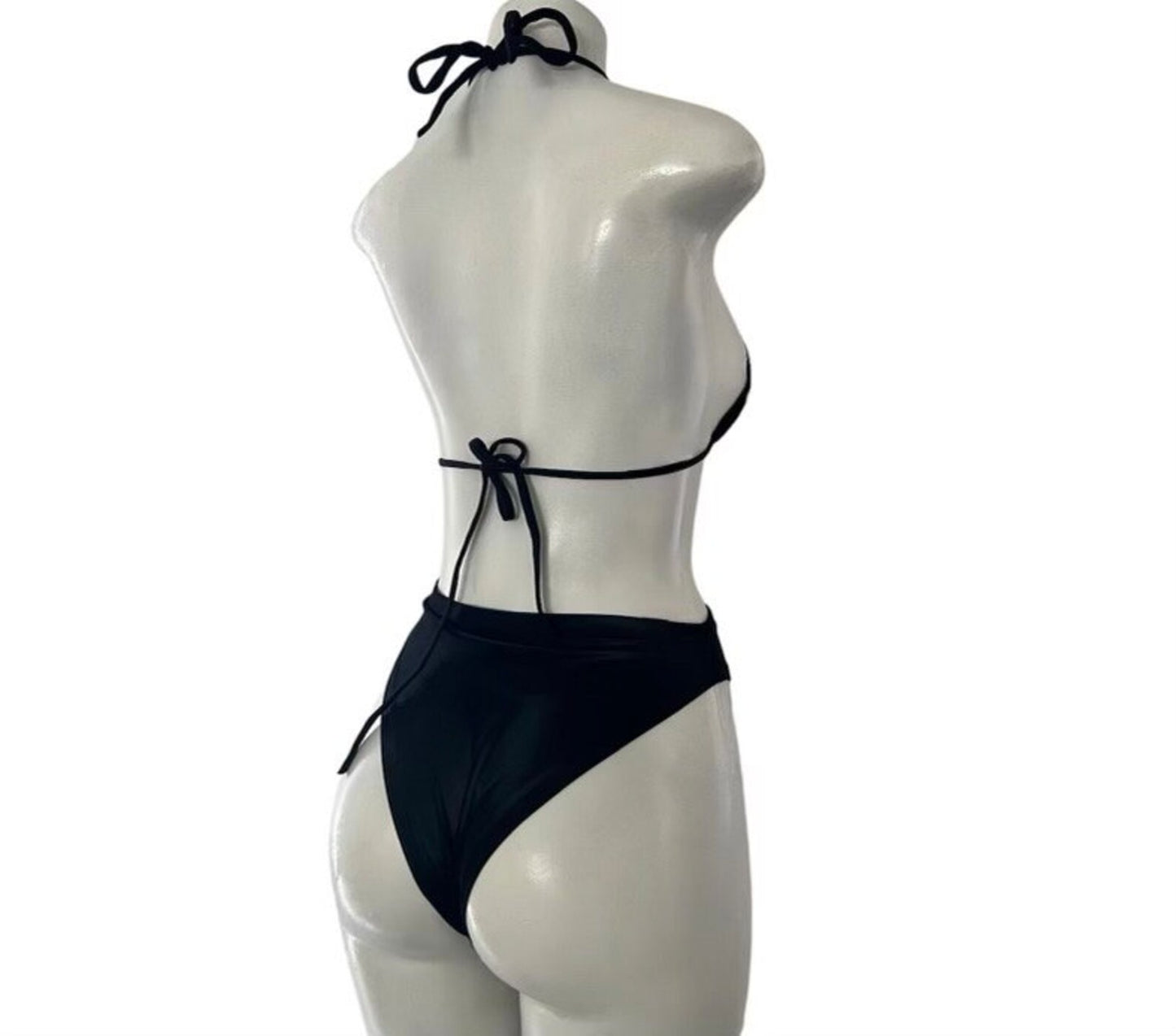 FAUX LEATHER BIKINI SET