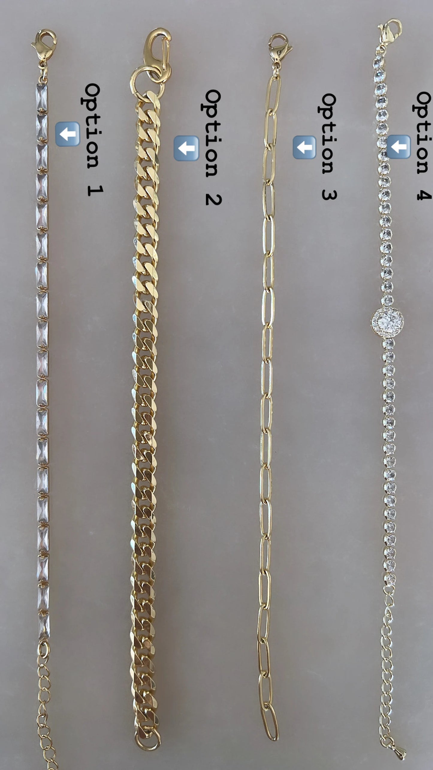 STACKED ANKLETS
