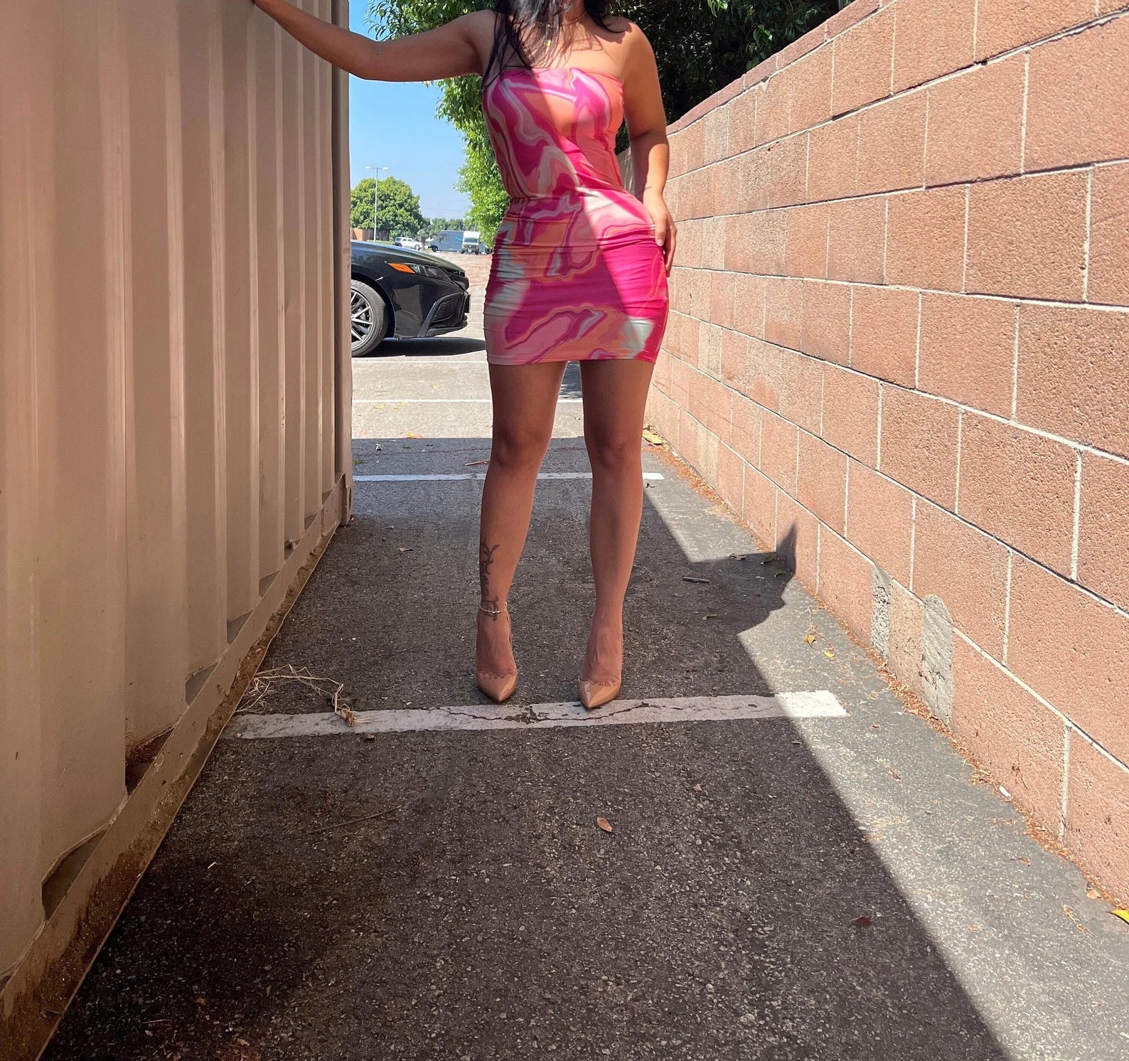 short dress nsfw Flower Night Mesh Mini Dress Nude Exotic Fashion Boutique
