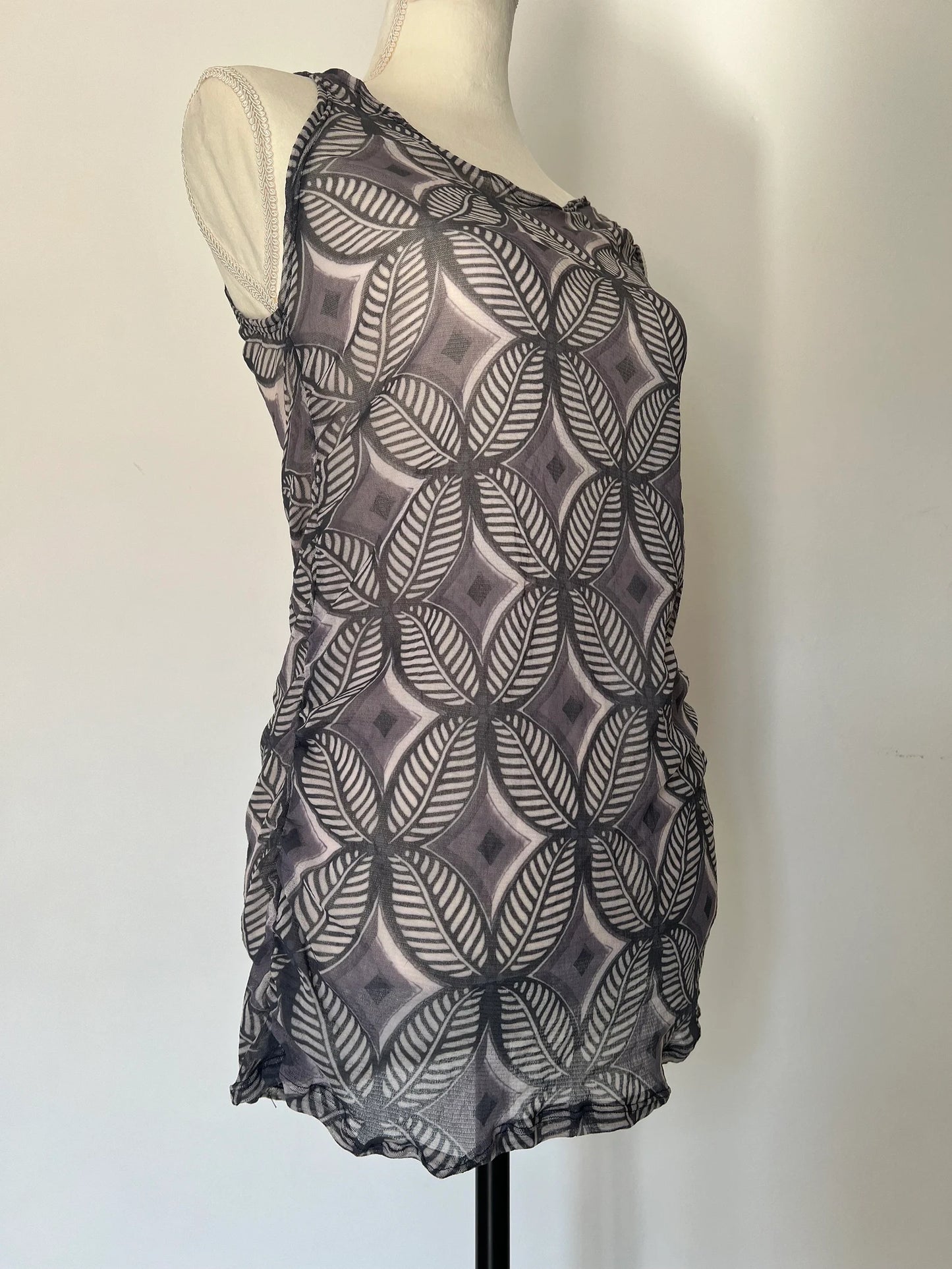 SHEER MESH DRESS
