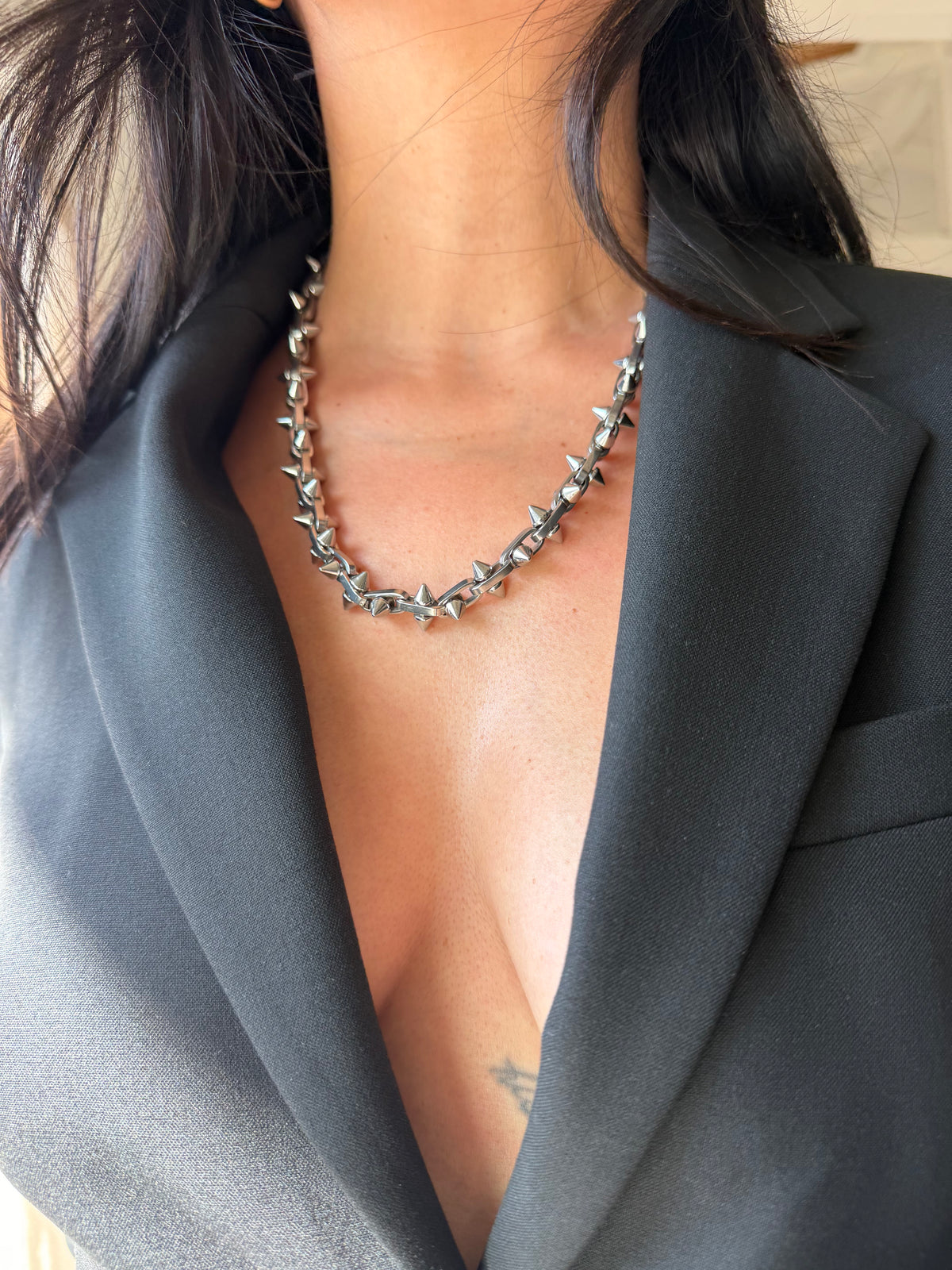 Spike Stainless steel choker | grunge necklace | edgy alternative necklace | punk