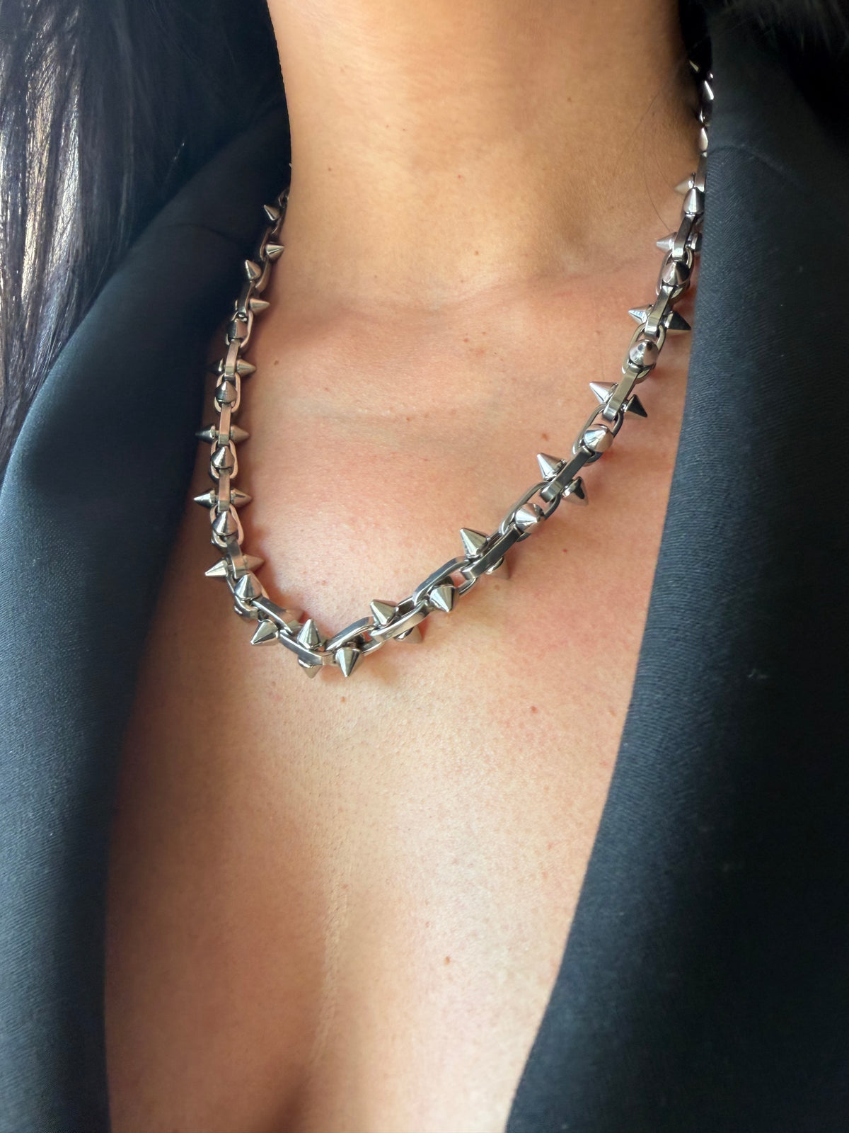 Spike Stainless steel choker | grunge necklace | edgy alternative necklace | punk