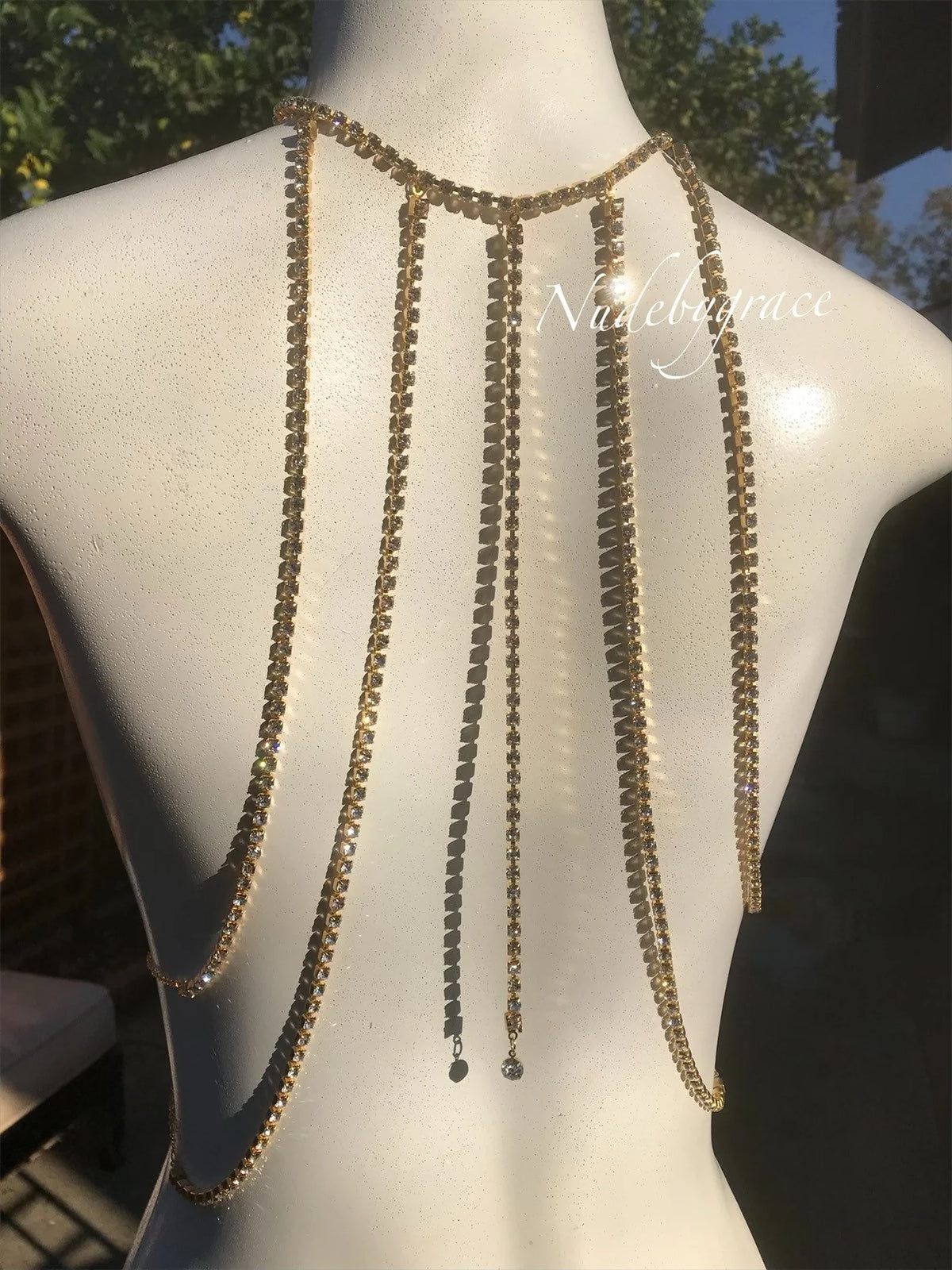 Body Chain Back CRYSTAL BACK BODY CHAIN – NUDE BY GRACE