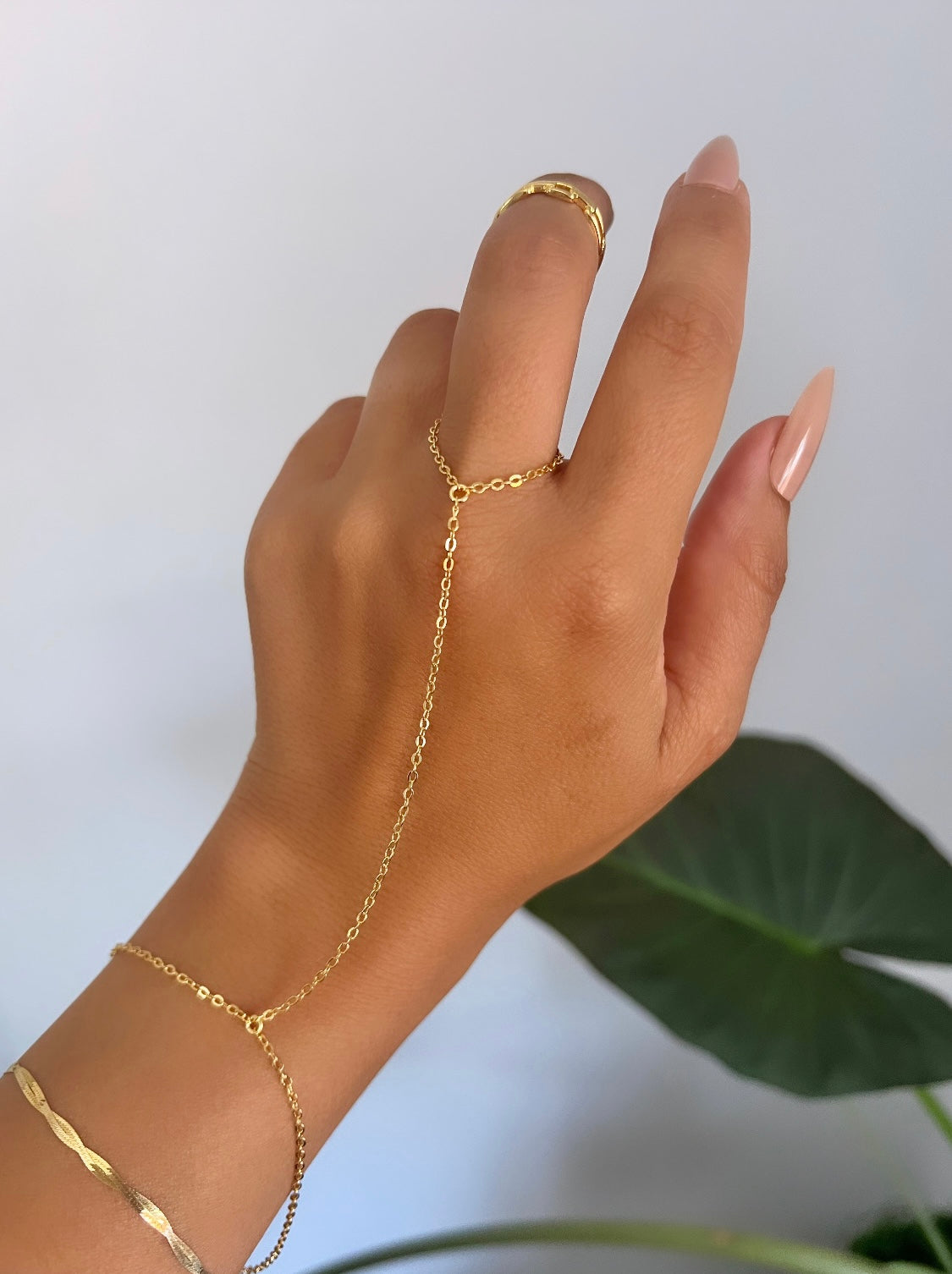 18K GP DAINTY RING BRACELET | HANDLET BRACELET