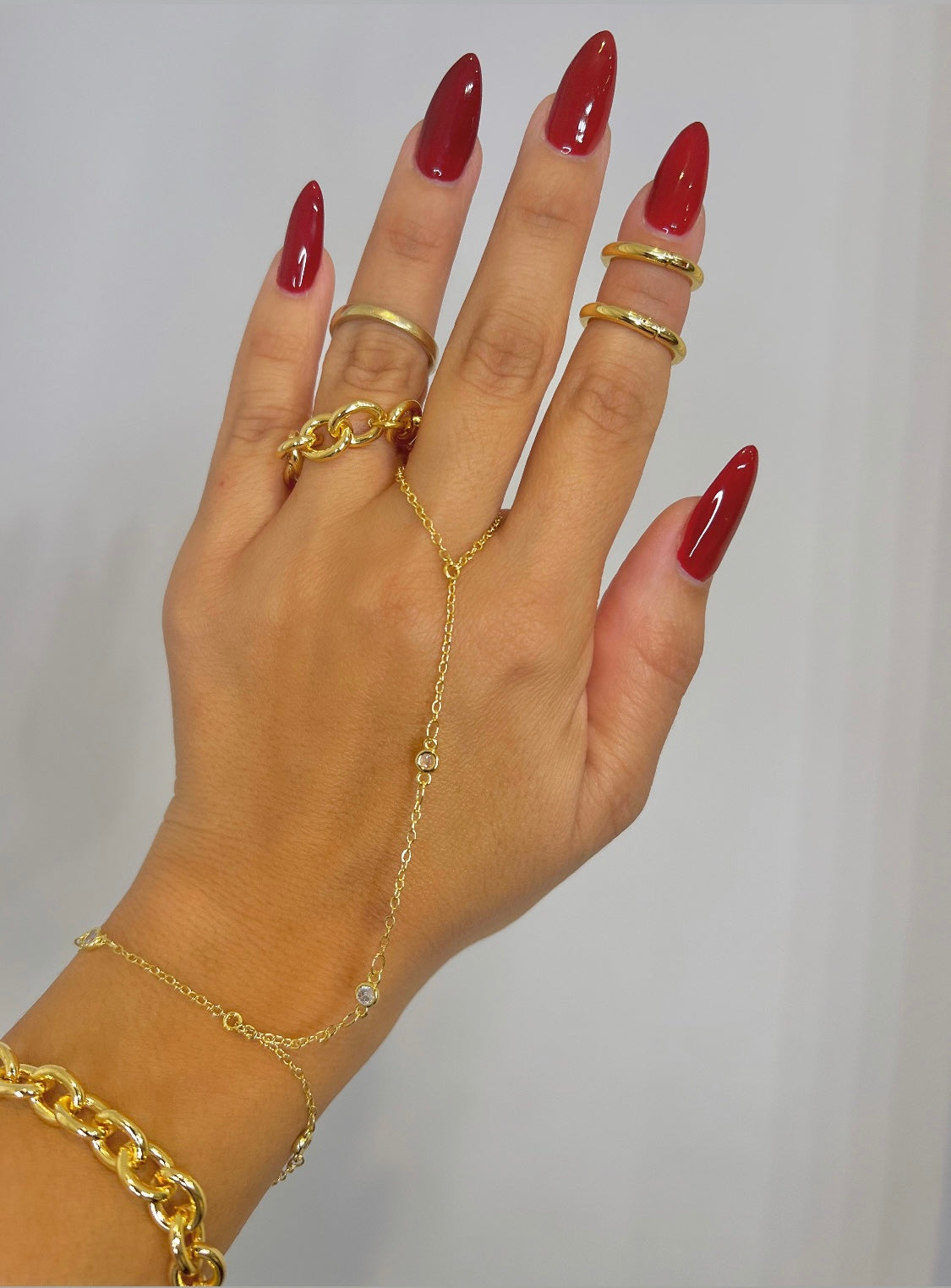 CZ MINIMALIST HAND CHAIN