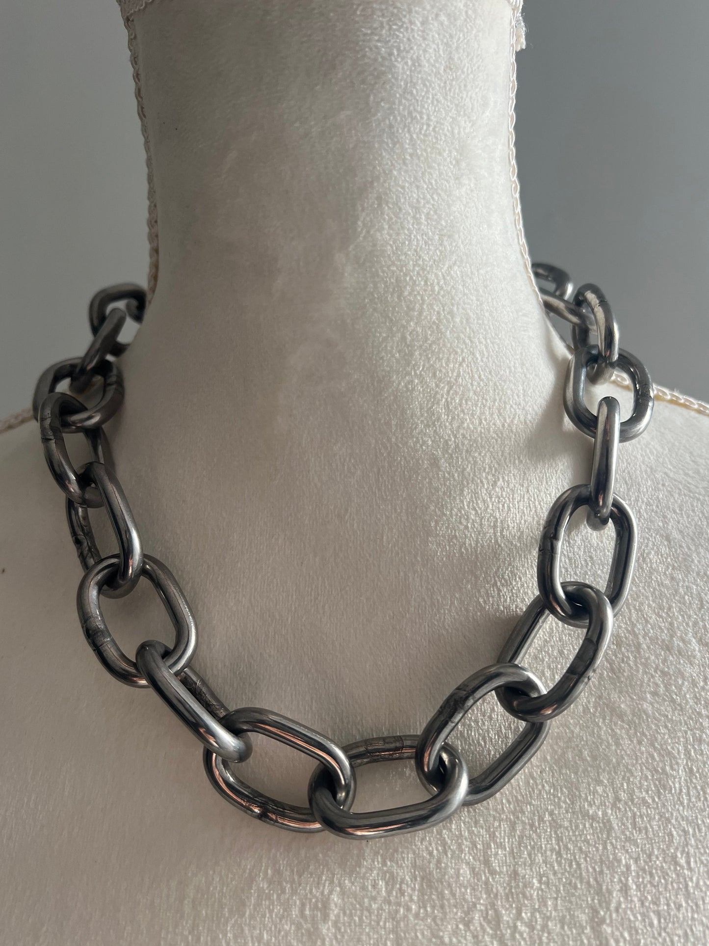 HEAVY UNISEX STAINLESS STEEL CHOKER | NECKLACE