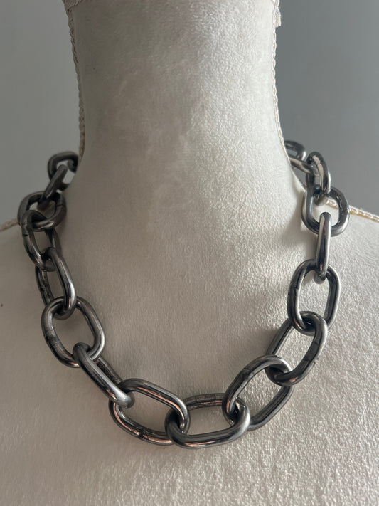 HEAVY UNISEX STAINLESS STEEL CHOKER | NECKLACE