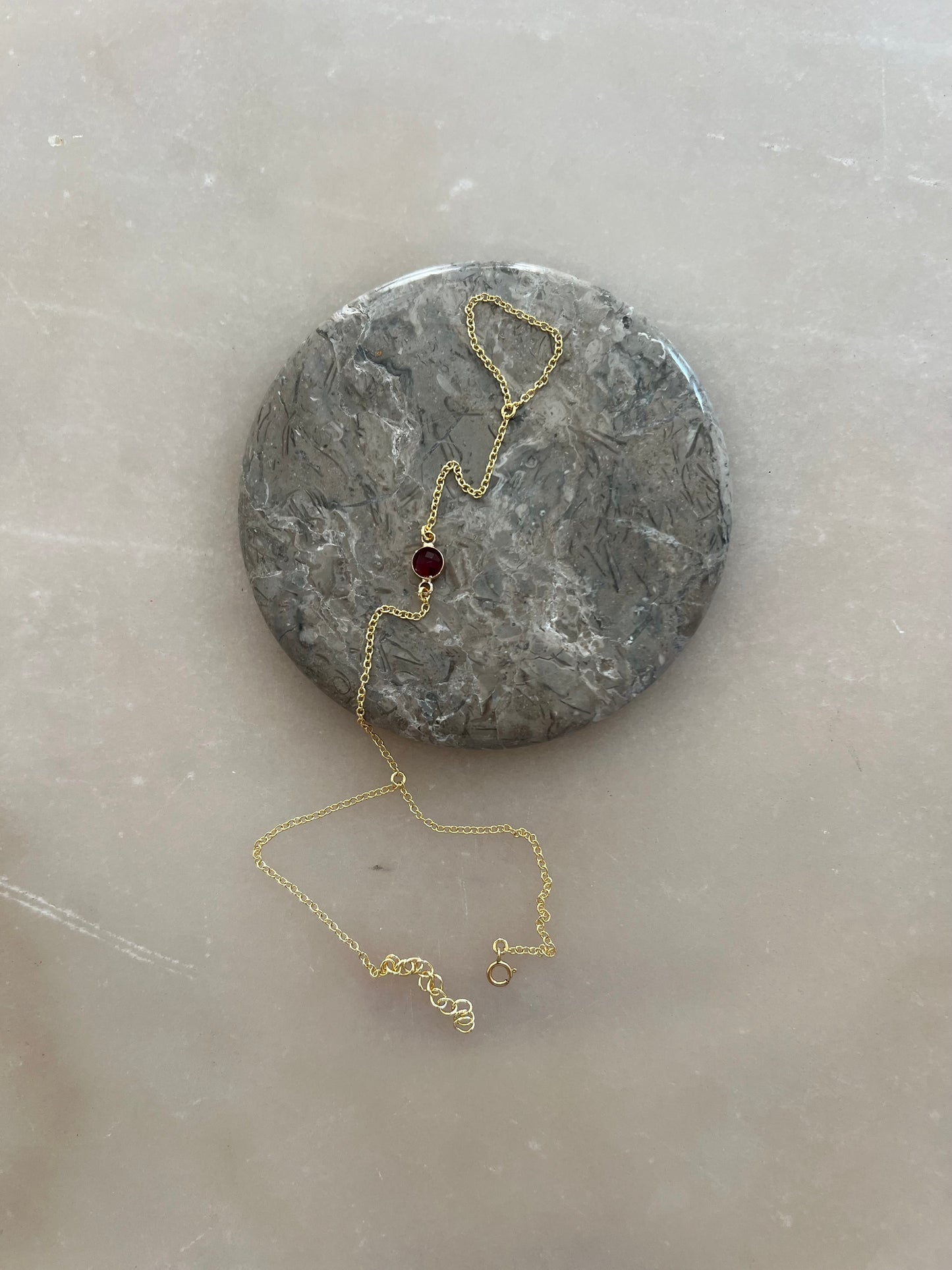 BIRTHSTONE HAND CHAIN