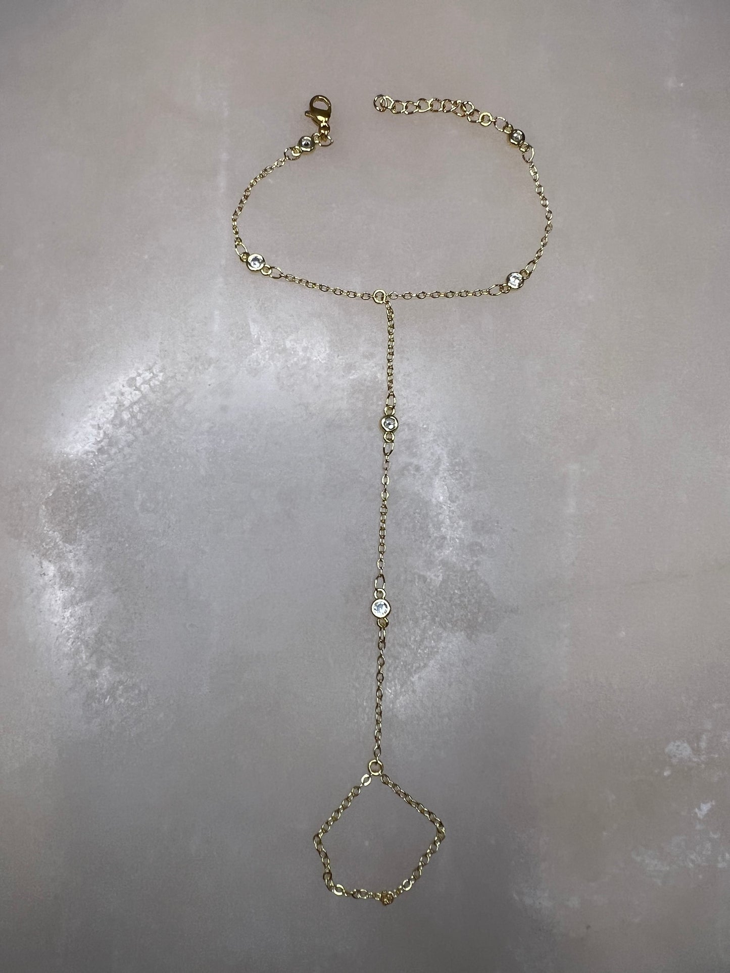 CZ MINIMALIST HAND CHAIN