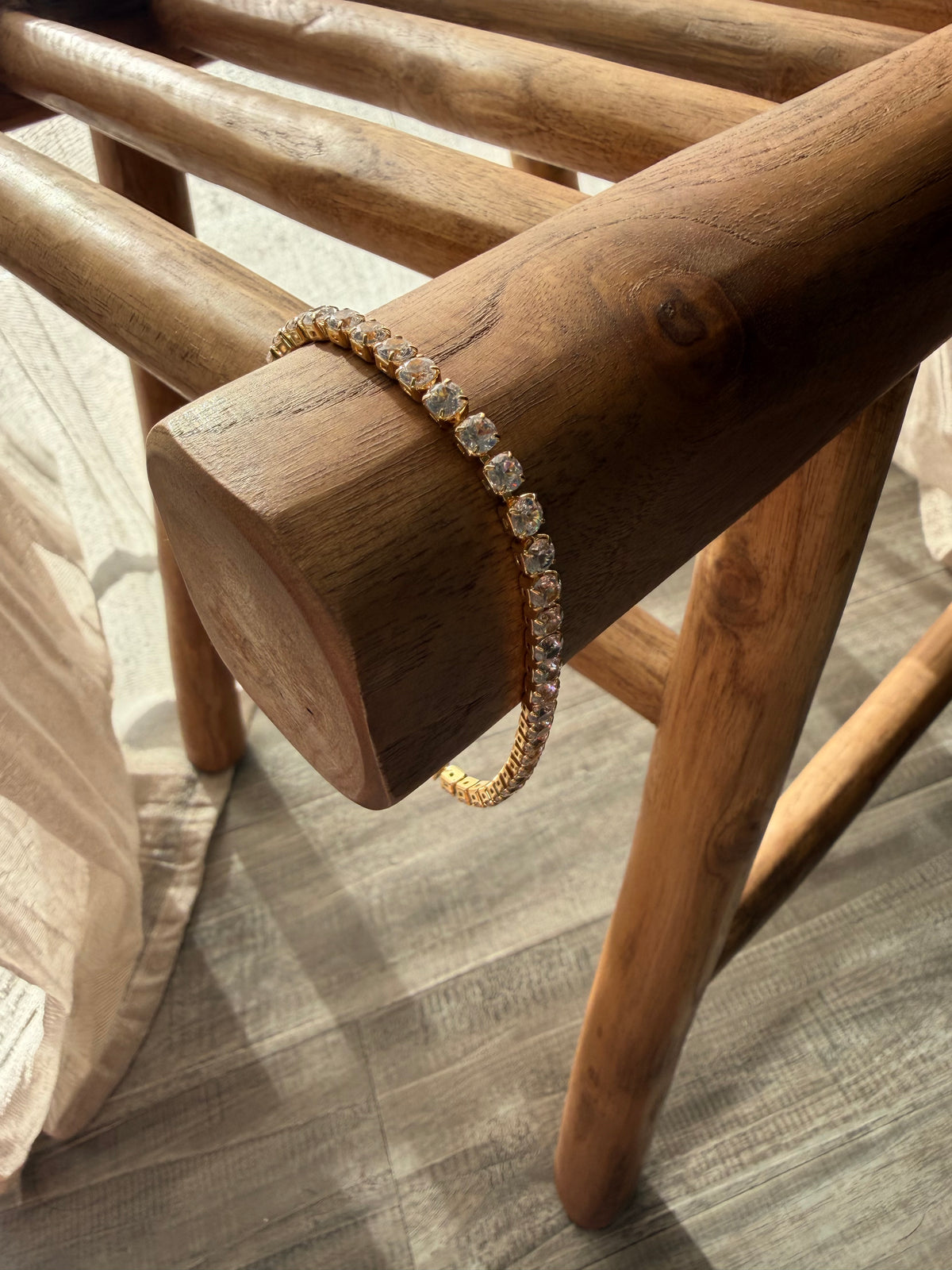 Diamond Tennis Anklet | 18K Gold Plated stainless steel Anklet