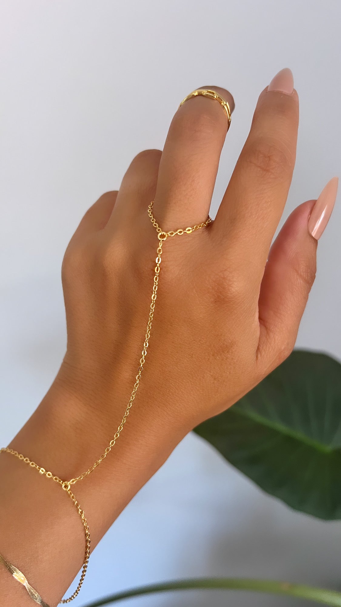 18K GP DAINTY RING BRACELET | HANDLET BRACELET