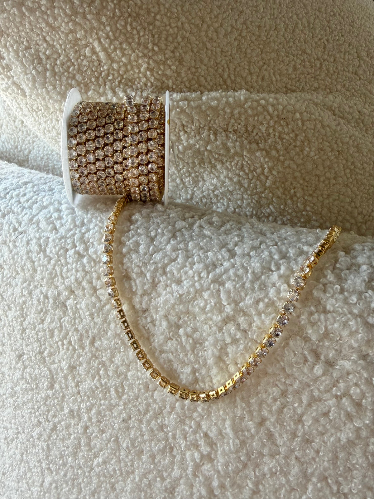 Diamond Tennis Anklet | 18K Gold Plated stainless steel Anklet