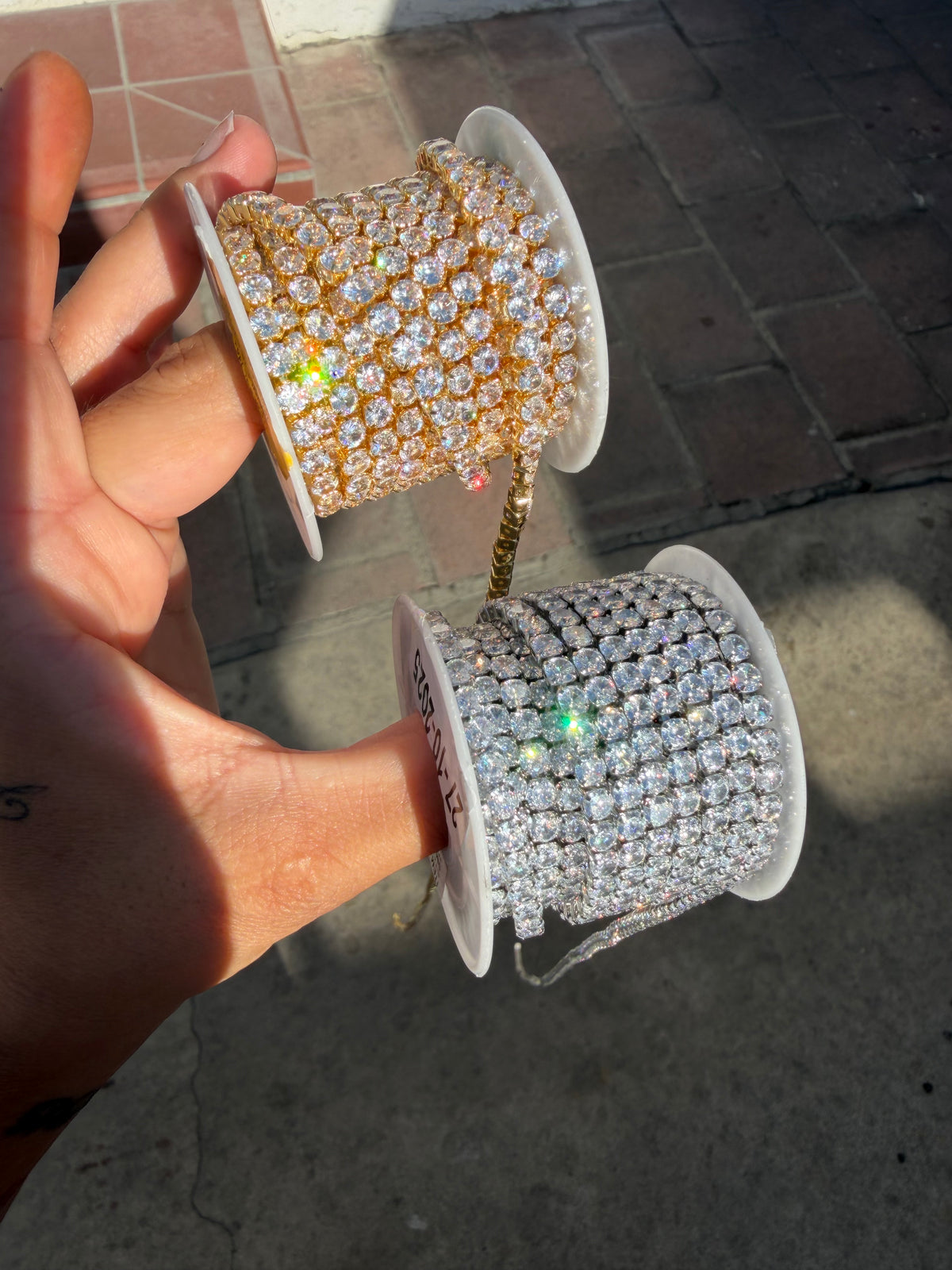 Diamond Tennis Anklet | 18K Gold Plated stainless steel Anklet
