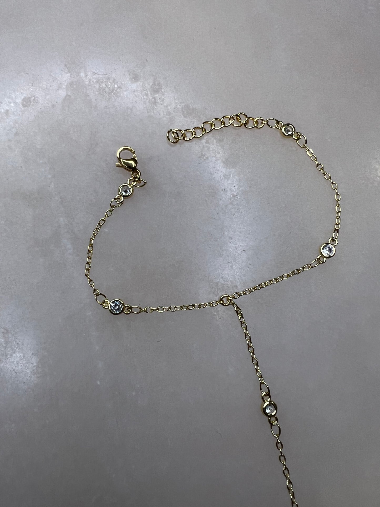 CZ MINIMALIST HAND CHAIN