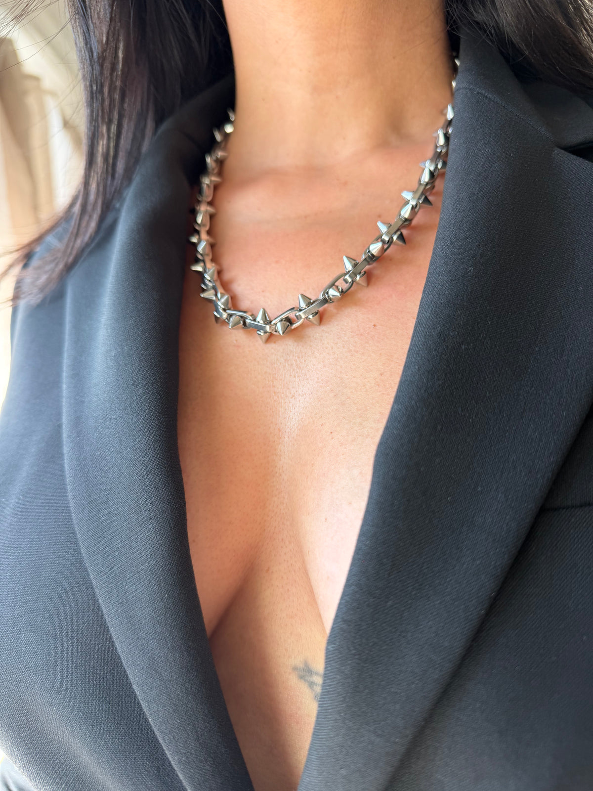 Spike Stainless steel choker | grunge necklace | edgy alternative necklace | punk