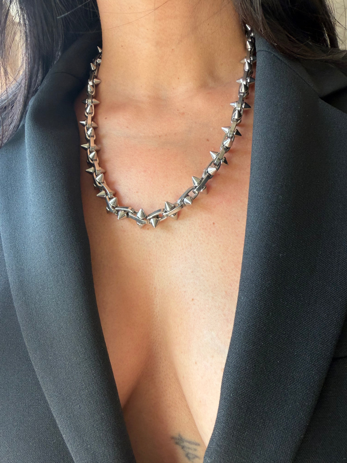Spike Stainless steel choker | grunge necklace | edgy alternative necklace | punk