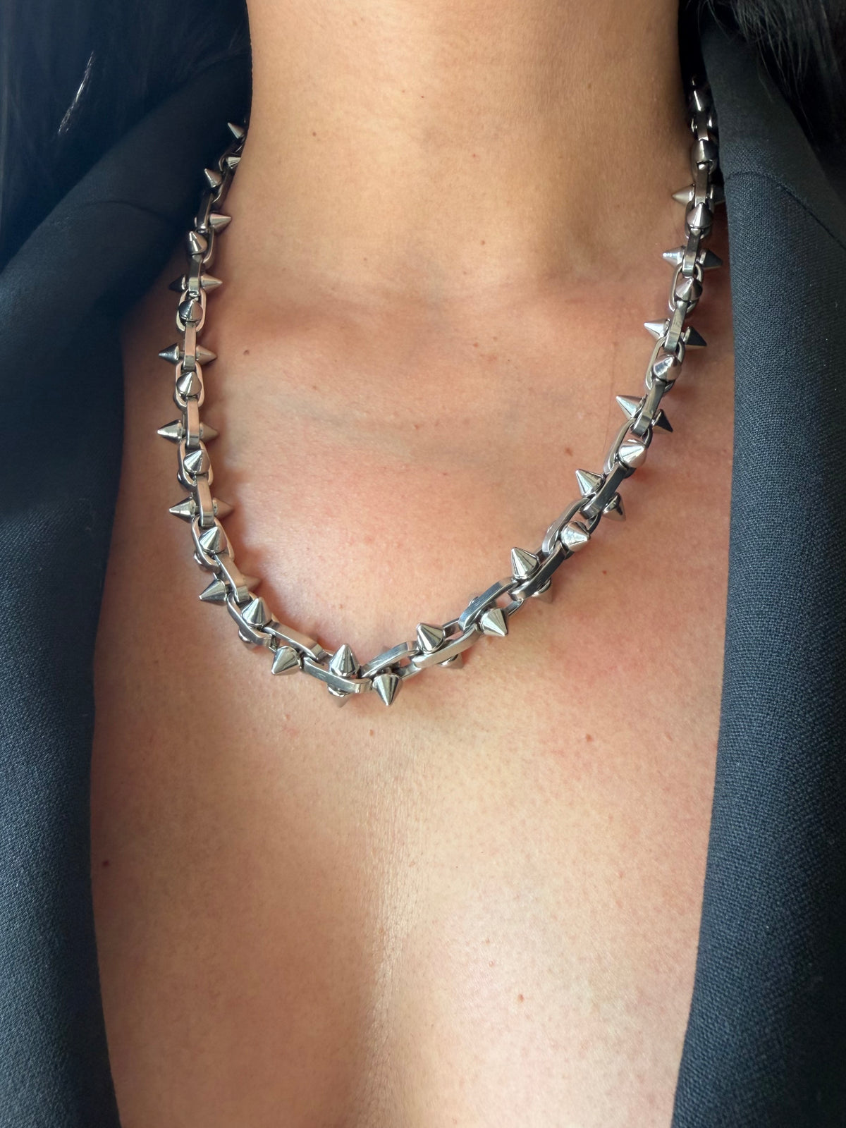 Spike Stainless steel choker | grunge necklace | edgy alternative necklace | punk