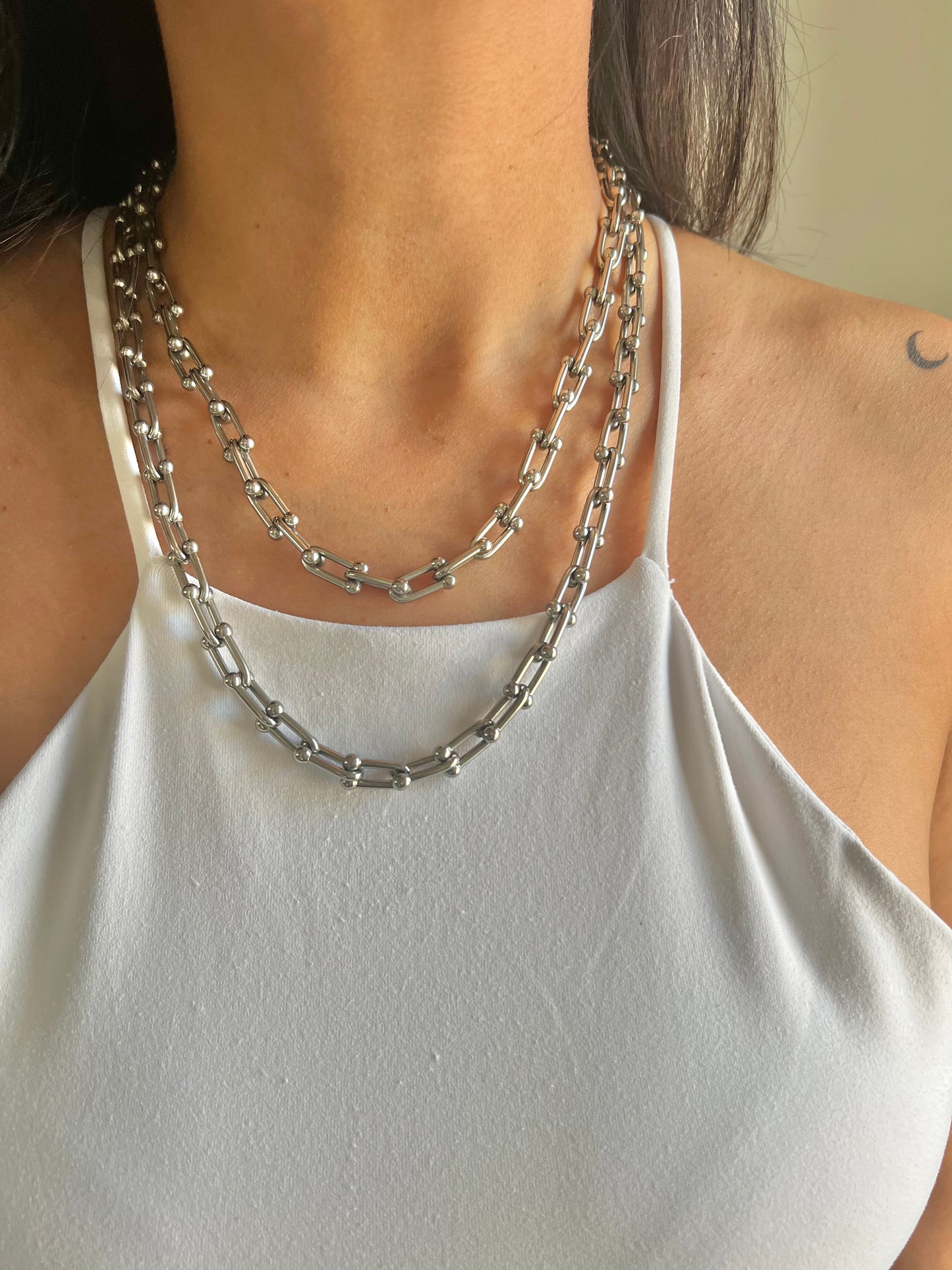 Stainless Steel U Chain Necklace