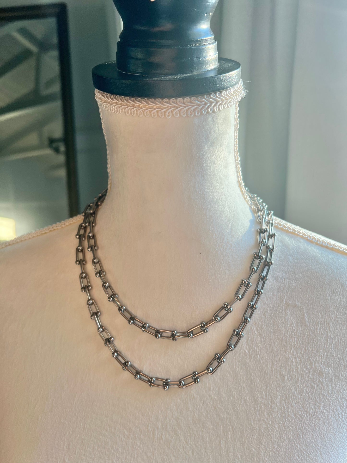 Stainless Steel U Chain Necklace