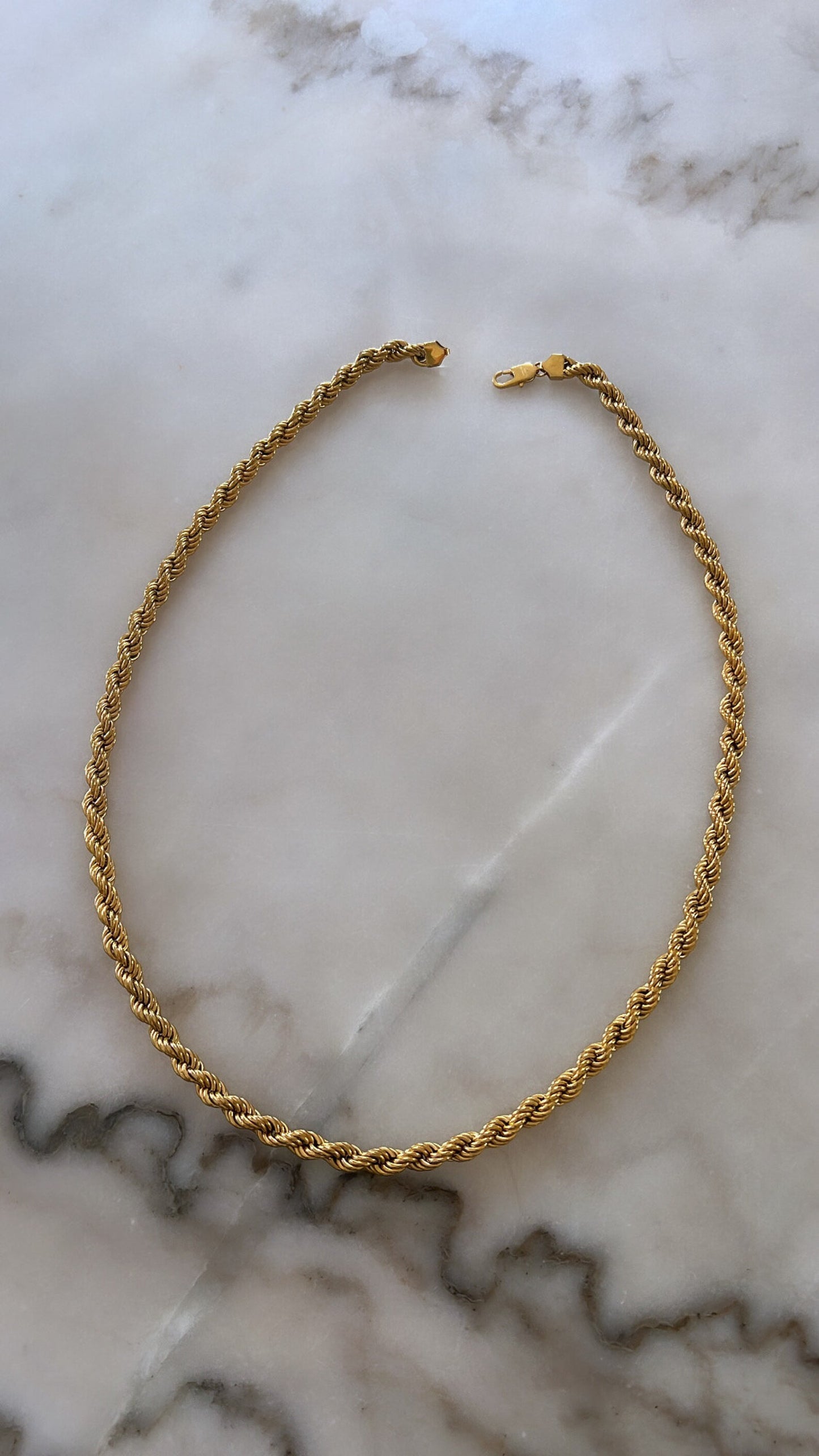 18K THICK ROPE NECKLACE